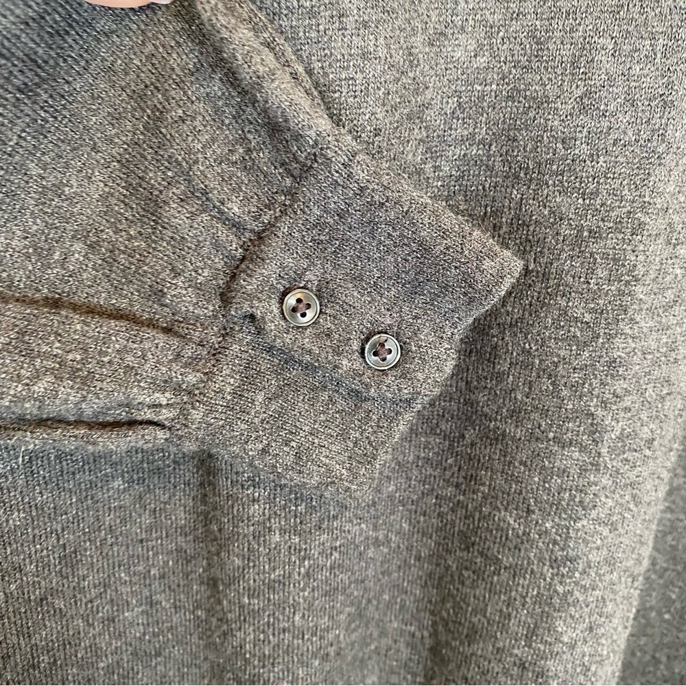 LOFT Gray V-Neck Sweater Dress M - Picture 6 of 8